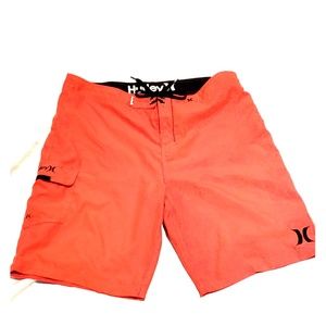 Neon Hurley Swim Trunks